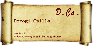 Dorogi Csilla névjegykártya