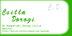 csilla dorogi business card